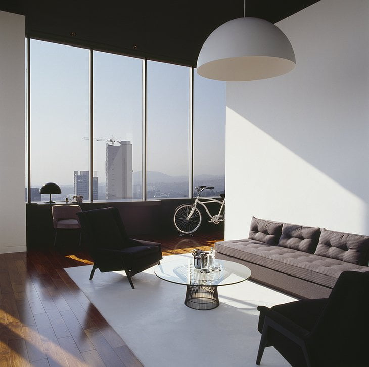 Distrito Capital living room with panoramic views